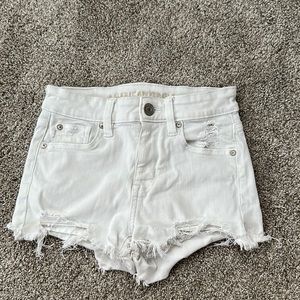 American Eagle High-Rise Shortie Jean Shorts